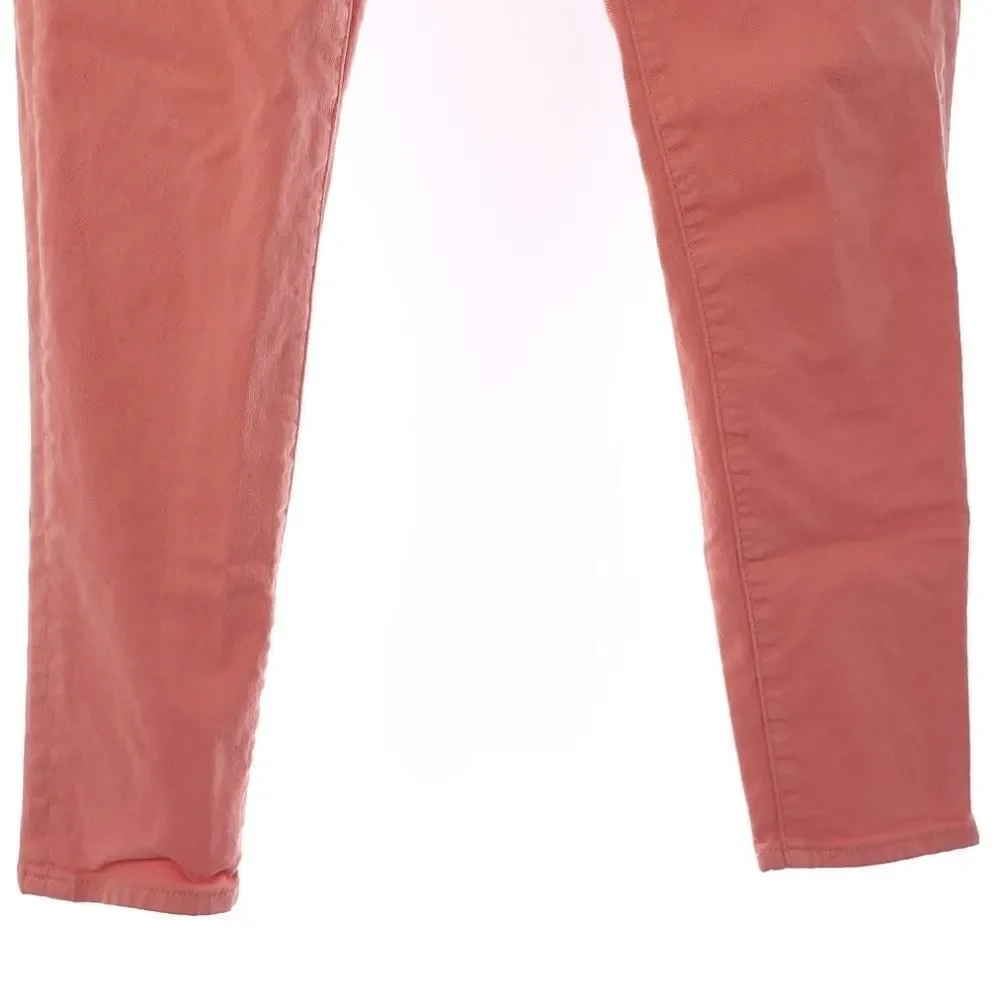 J.Crew Toothpick Solid Orange Womens Size 25 Ankle Jeans